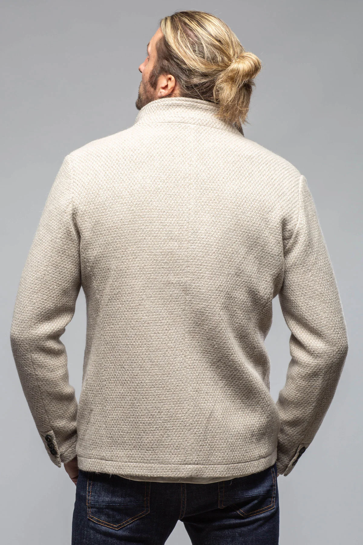 Halifax Knit Coat in Stone - Image 5